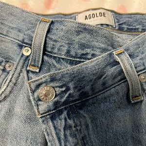 AGOLDE criss cross jeans
